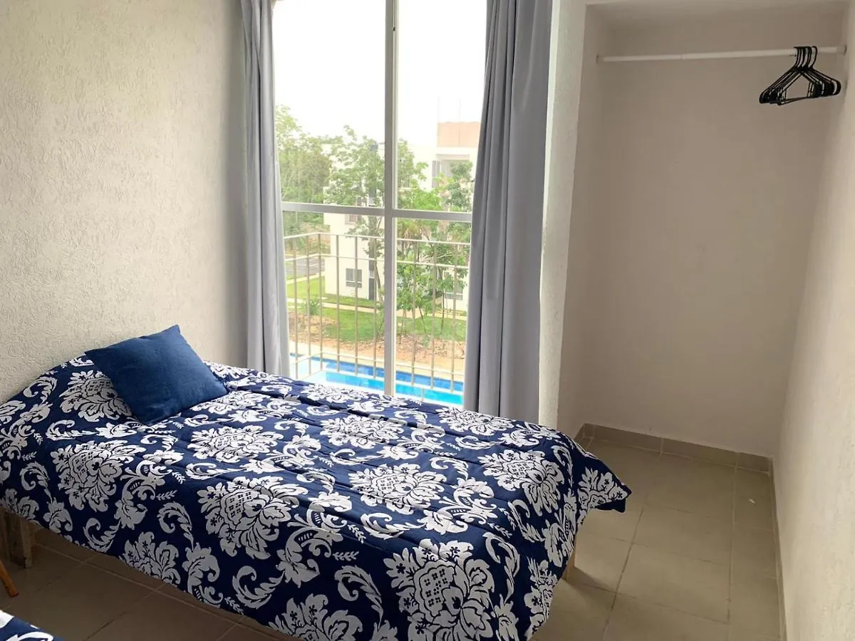 Departamento 2 Habitaciones Vista A La Alberca Sky By Eita Cancun Apartment