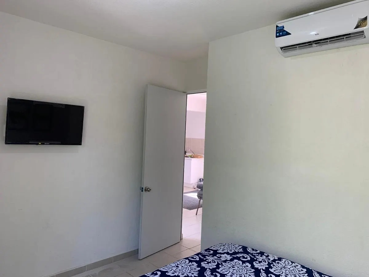 Departamento 2 Habitaciones Vista A La Alberca Sky By Eita Cancun Apartment